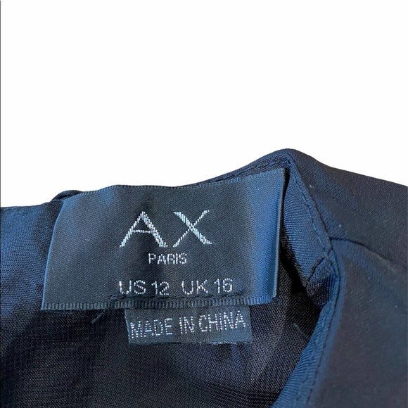 AX Paris Black Shoulder Pad Short Dress 12 - Picture 6 of 8